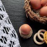 DIY Eierbecher Holzring Makramee